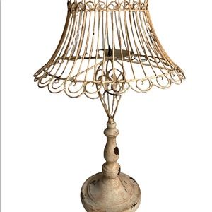 Sold EBay Adorable Shabby Chic Farmhouse Metal Lamp Candle Holder